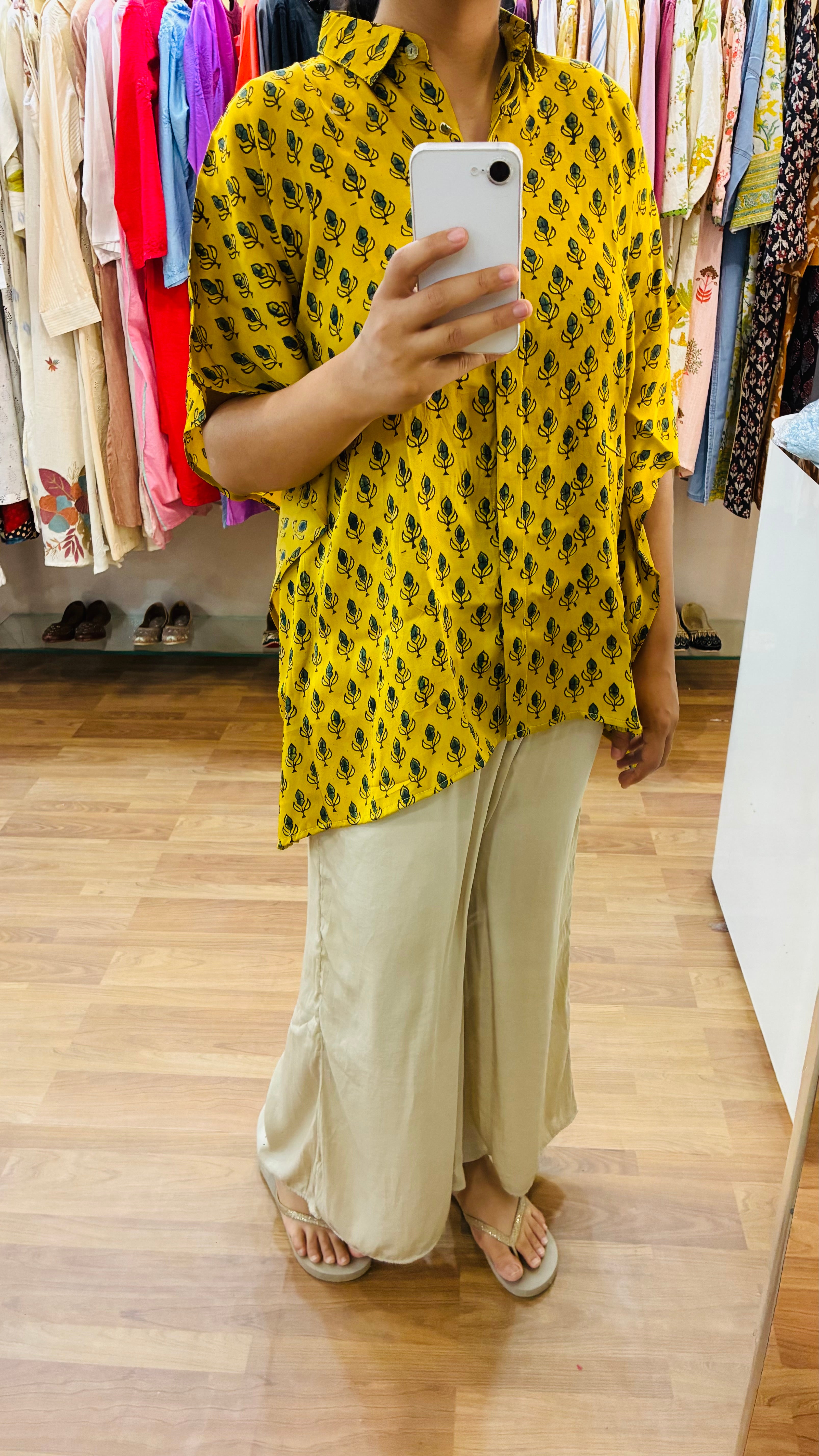 Mustard Kaftan Shirt